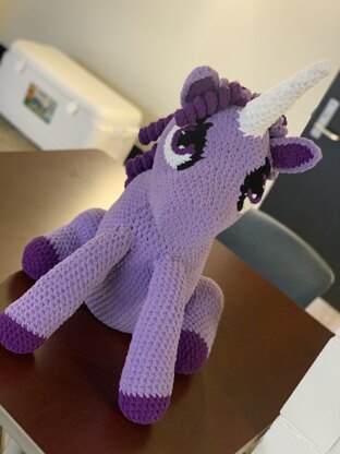 Stuffed Amigurumi Unicorn Toy