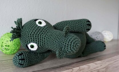 Amigurumi Häkelanleitung für das nette Krokodil Kroki ♥