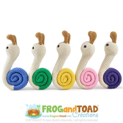 Snail / Escargot - Amigurumi Crochet - FROGandTOAD Créations