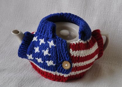 USA 2 cup Jacket cozy Tea pot warmer Independence day gift