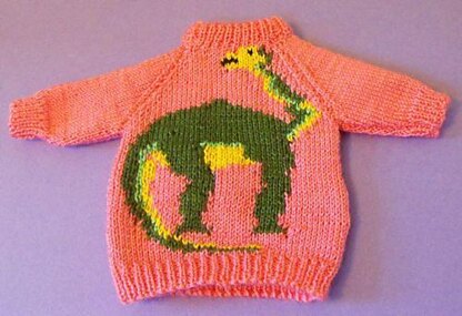 BRIAN THE BRONTOSAURUS JUMPER KNITTING PATTERN - MADMONKEYKNITS