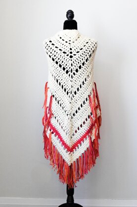 Ombre Shawl with Fringe