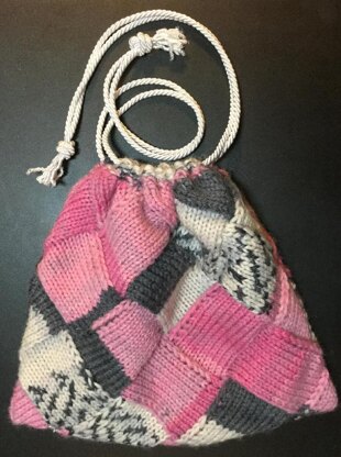 Entrelac Project Bag