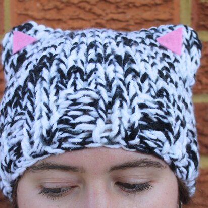 Knitted Zebra Beanie