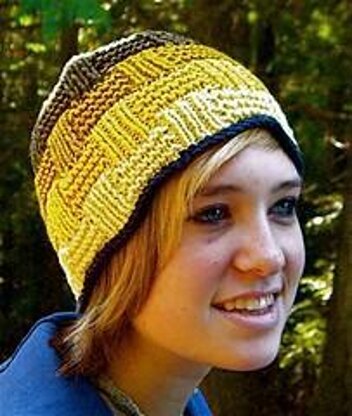 Basketweave Hat with contrast