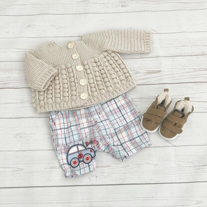 521- Bobble Cardigan Crochet Pattern -519