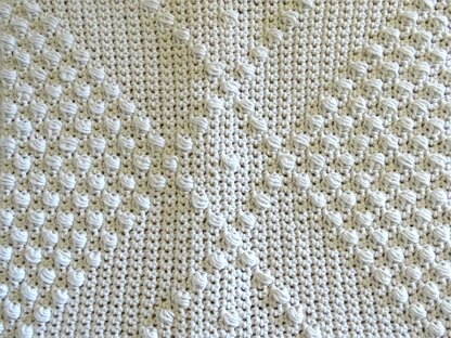 Crochet Cushion Cover Boho Diamond