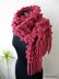 Chunky Crochet Long Scarf With Fringe