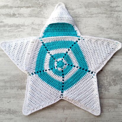 Crochet Baby Star Blanket Wrap Cozy