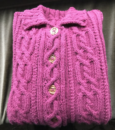 Cabled Cardigan #173