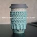 Herringbone Coffee Beanie Cozy