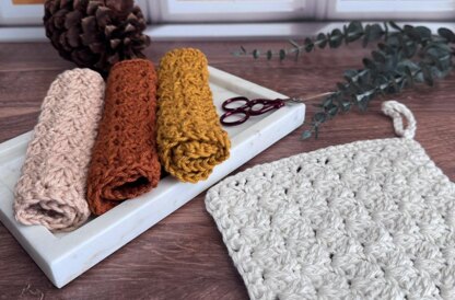 Slant Stitch Washcloth