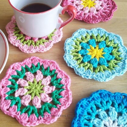 Rounds of Flowers Coasters