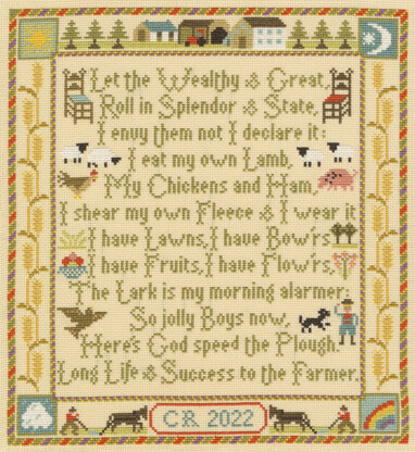 Bothy Threads The Farmer's Prayer Cross Stitch Kit - 27 x 30cm 