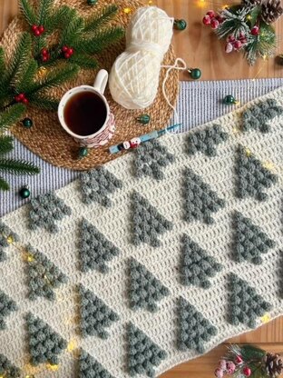 Little Christmas Trees Blanket