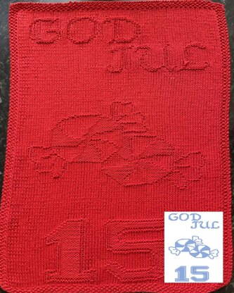 Nr. 674 15. Candy God Jul guest towel