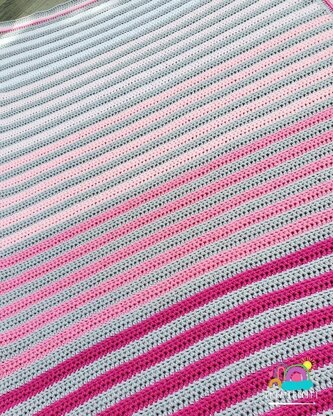 Ombre Stripes Baby Blanket