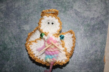 Knitting Christmas Angel Ornament