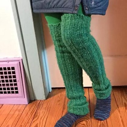 Tall and Toasty Stay-up Legwarmers