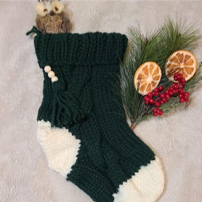Cabled Stocking