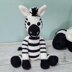 Zach the Zebra - UK Terminology - Amigurumi