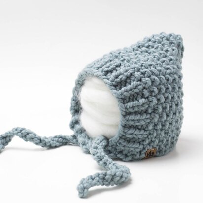 Chunky Seed Stitch Pixie Bonnet Hat Baby Children