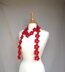 Crimson Daisy Scarf