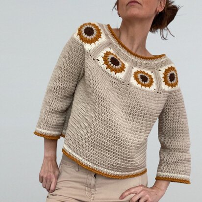 Sunflower Granny Sweater