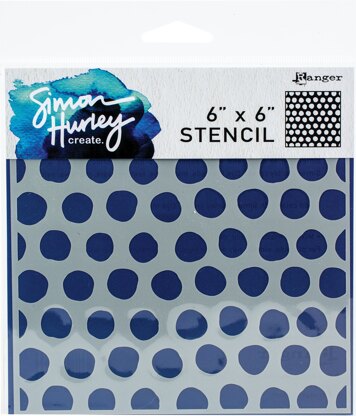 Ranger Simon Hurley create. Stencil 6"X6" - Bubble Wrap