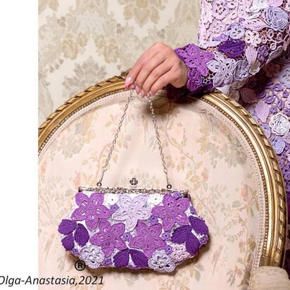 Lilac lace bag