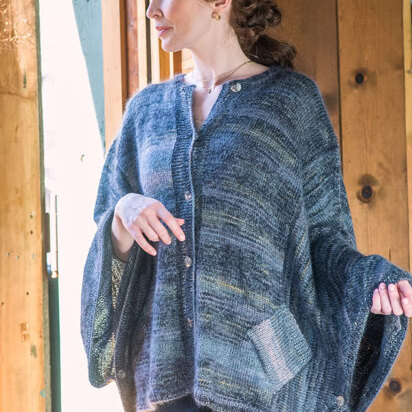 Sabyn Poncho in Berroco Tiramisu - Downloadable PDF