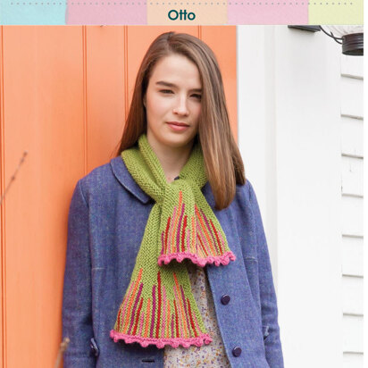 Otto Scarf in Classic Elite Yarns Color By Kristin - Downloadable PDF