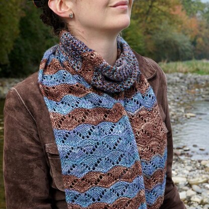 Purling River Scarf