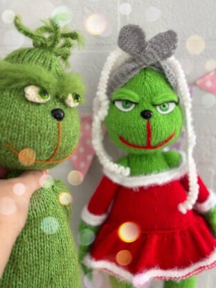 Miss Grinch knitting pattern.