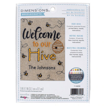 Dimensions Our Hive Embroidery Kit