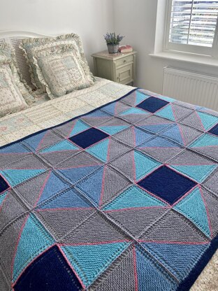 Windmill Patchwork Afghan