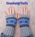 Textured Stripes Mosaic Gloves