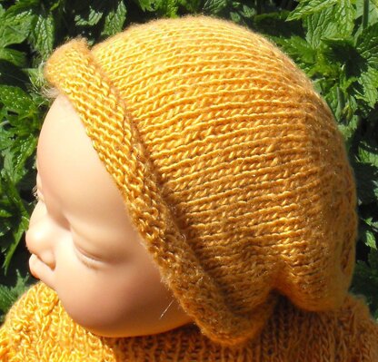 Baby Roll Brim Silk Slouch Knitting Pattern - Madmonkeyknits