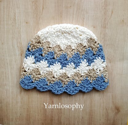 Stars crochet boy hat