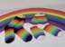 Ladies Simple Rainbow Socks Circular