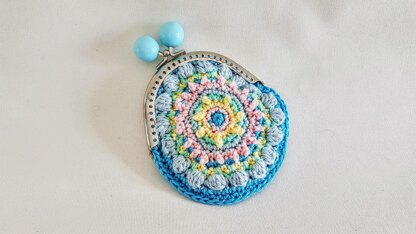 Sweet mandala coin purse with frame