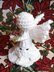 Mistletoe Christmas Angel Ornament