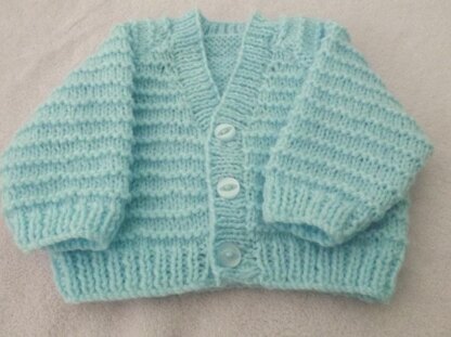 Garter stitch Pattern baby cardigan