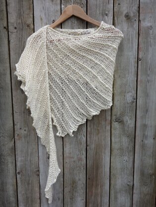 Chunky and Lace Shawl