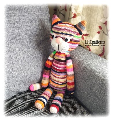 Scrap Yarn Cat Crochet Pattern