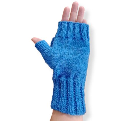 Fingerless Mitts with a Flap V2