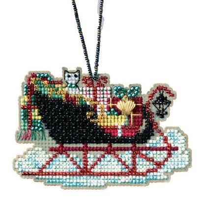 Mill Hill Vintage Sleigh Ornament Cross Stitch Kit - 2.25cm x 2.75cm