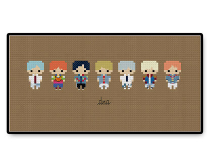 BTS DNA Bite Size - PDF Cross Stitch Pattern