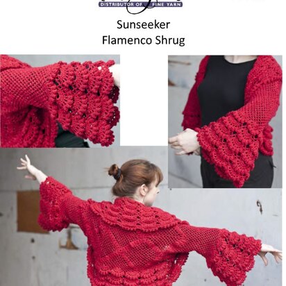 Flamenco Shrug in Cascade Sunseeker - DK297
