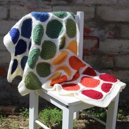 Rainbow Honeycomb blanket